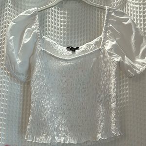 J.Crew Puff Sleeve Smocked Top